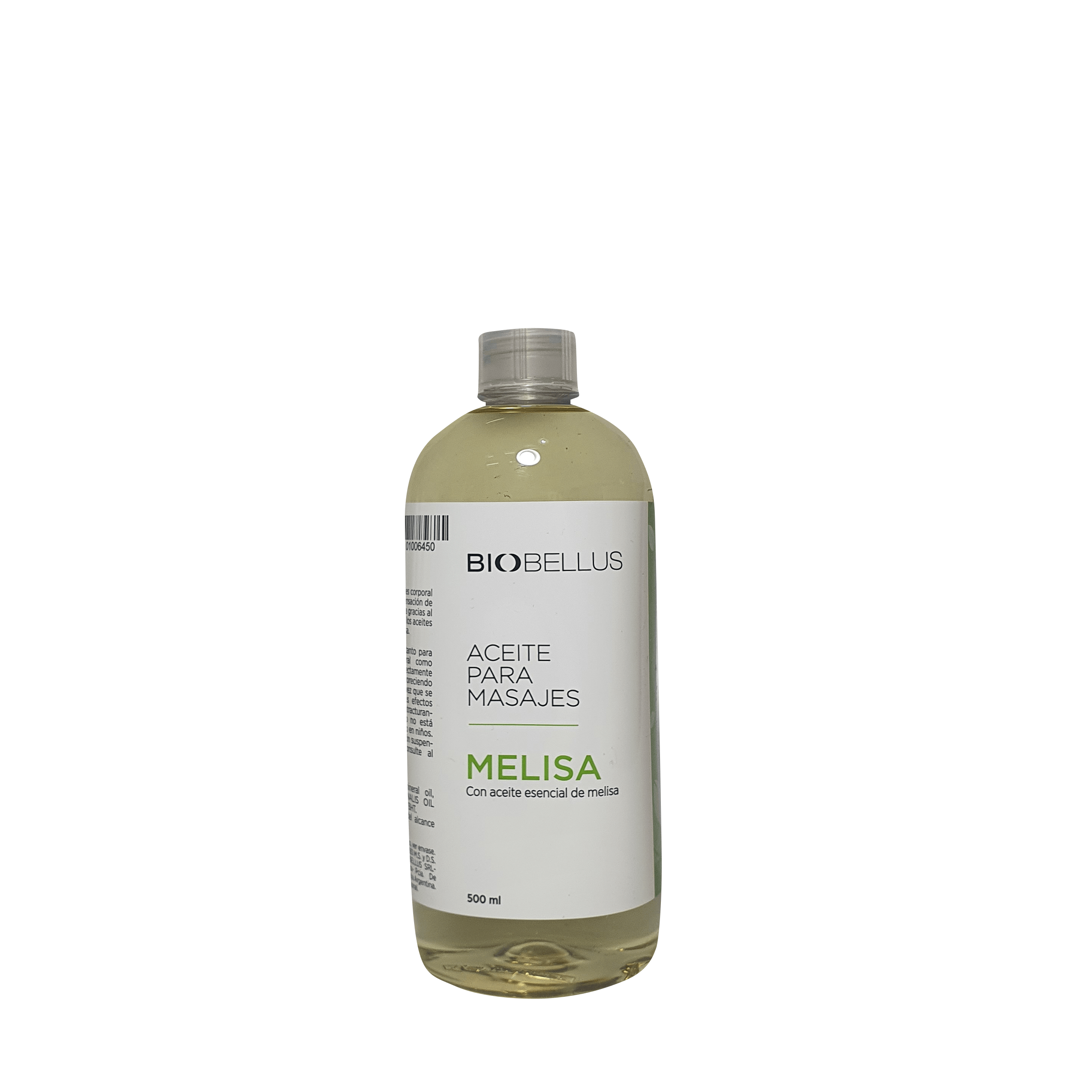 Aceite Para Masajes Melisa Biobellus X500ml Salón Del Peinador