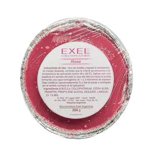 Cera Depilatoria Rosa Exel x200g