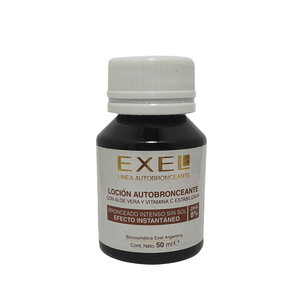 Loción Autobronceante 8% Con Color Exel x50ml