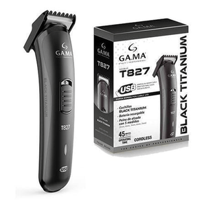 Cortadora De Pelo Gama Black Titanium Carga Usb Trimmer T827