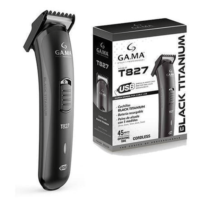 Maquina de Corte Pelo Y Barba Gama T742 Inalambrica Titanium Usb Salon del Peinador