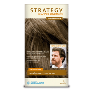 Shampoo Colorante Castaño Claro Strategy