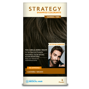 Shampoo Colorante Castaño Strategy