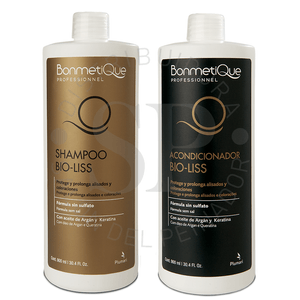 Kit Shampoo + Acondicionador Bio Liss Bonmetique x900ml