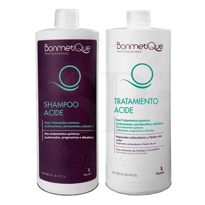 Kit Shampoo + Acondicionador Acide Bonmetique  x 900ml