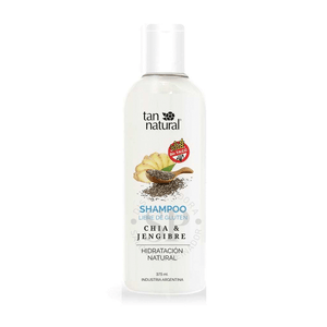 Shampoo Hidratante Chía Y Jengibre Sin Tacc 375g Tan Natural