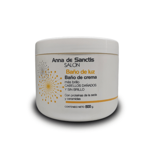 Baño De Crema Luz Cabellos Dañados Anna De Sanctis Olio 500g