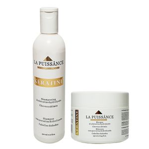 Kit Keratina Shampoo x300ml + Máscara x250ml La Puissance