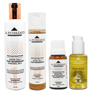 Kit Extra Cell Shampoo + Spray + Ampolla + Serum La Puissance