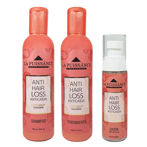 Kit Hair Loss Shampoo + Acondicionador x300ml + Loción x75ml La Puissance