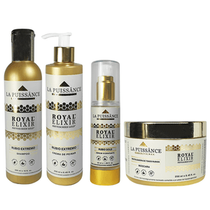 Kit Royal Elixir Shampoo + Crema de Peinar + Máscara + Serum La Puissance