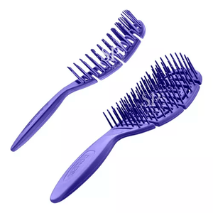 Cepillo Desenredante Maya Anti Frizz Flexible Violeta Dompel