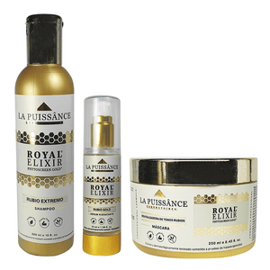 Kit Royal Elixir Shampoo + Máscara + Serum La Puissance