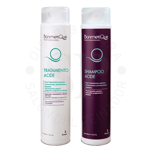 Kit Acide Restaurador Shampoo + Acondicionador 350ml Bonmetique