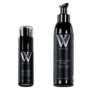 Kit Shampoo Para Barba + Oleo Escencial De Crecimiento Wayne & Co.