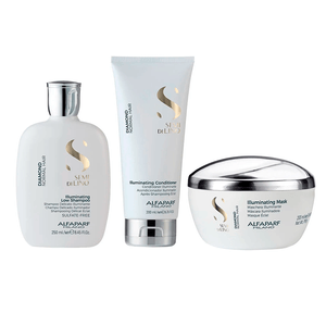 Kit SDL Diamond Shampoo + Acond. + Máscara Alfaparf