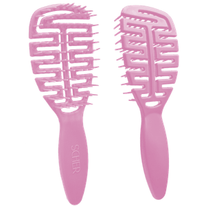 Cepillo Desenredante Anti Frizz Flexible Scher Rosa