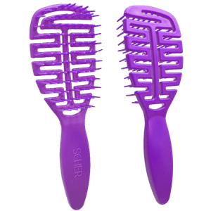 Cepillo Desenredante Anti Frizz Flexible Scher Violeta