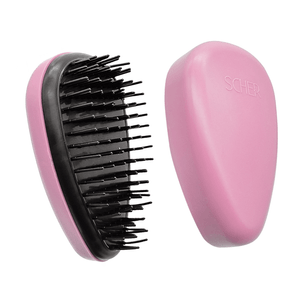 Cepillo Desenredante Anti Frizz Viaje Pocket Scher Rosa