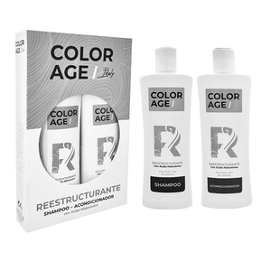 Kit Reestructurante con Acido Hialuronico Shampoo + Acondicionador Color Age 250ml