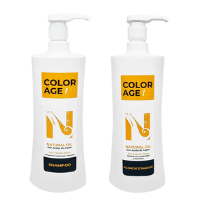 Kit Natural Oil Argan Shampoo + Acondicionador Color Age 1000ml