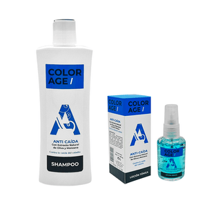 Kit Fortalecedor Anti Caida Shampoo + Locion Color Age