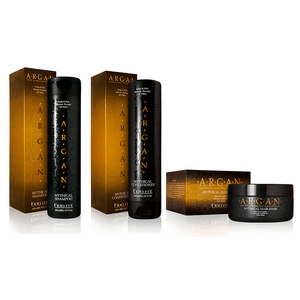 Kit Argan Shampoo + Acondicionador + Mascara Fidelite Chico