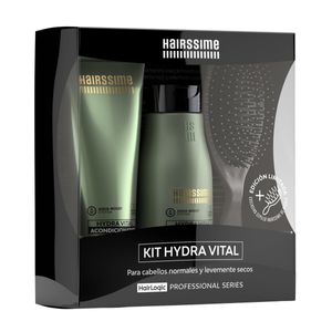 Kit Hairssime Hydra Vital Box Shampoo + Acond. + Cepillo