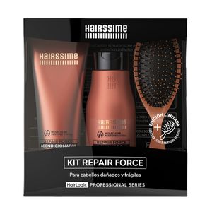 Kit Hairssime Repair Force Box Shampoo + Acond. + Cepillo