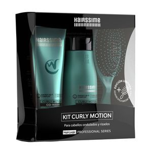 Kit Hairssime Curly Motion Box Shampoo + Co-wash + Cepillo