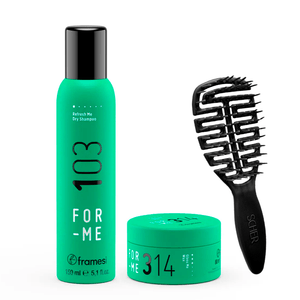 Kit For Me 103 + 314 + Cepillo Shampoo Seco y Modeladora Framesi