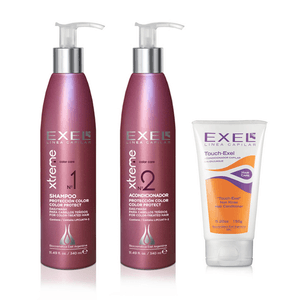 Kit Protección de Color Shampoo + Acondicionador + Crema Touch Exel