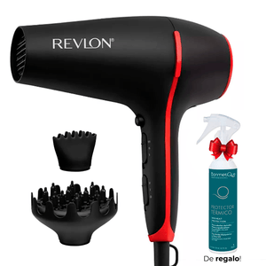 Secador De Pelo Smoothstay Anti Frizz Revlon + Protector Térmico