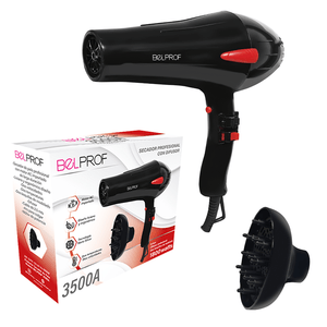 Secador De Pelo Profesional Con Difusor Belprof 3500