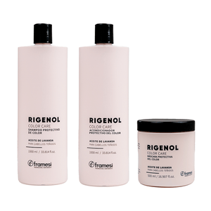 Kit Rigenol Color Care Shampoo + Acond. x1000ml + Másc. x500ml Framesi